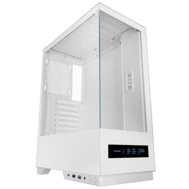 mars gaming caja ordenador mars gaming mcpulsarw atx cristal templado blanco