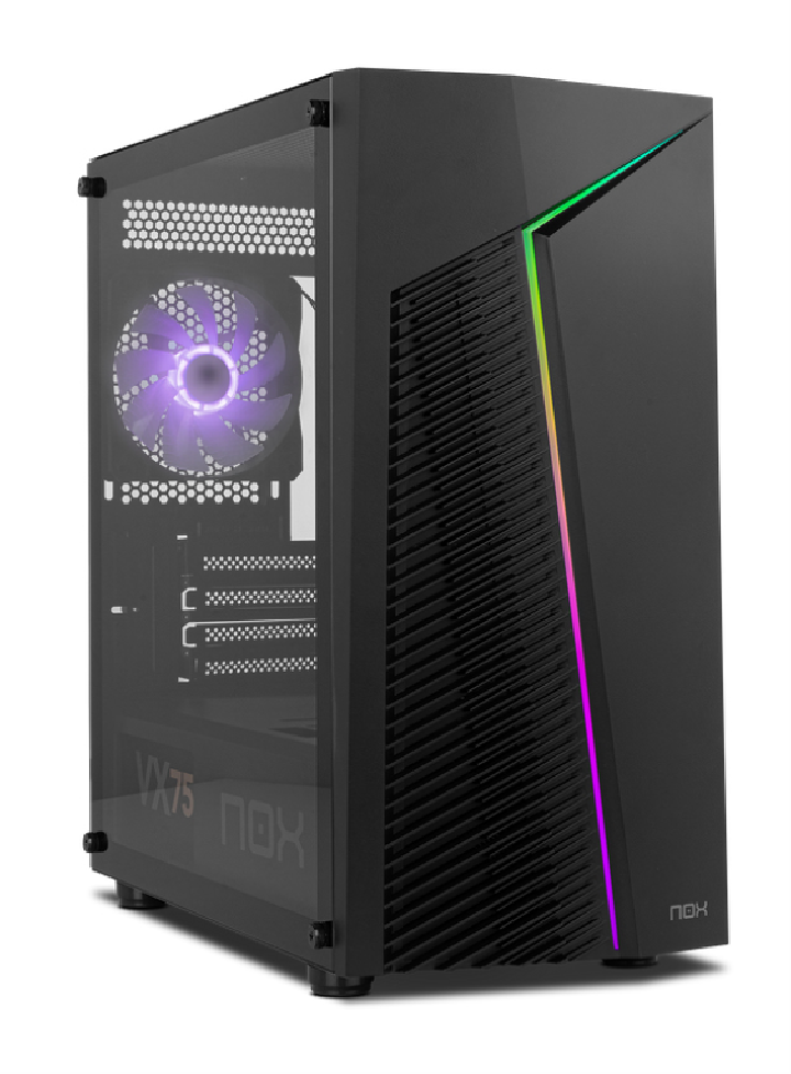 caja nox infinity rgb m atx chassis minitorre negro
