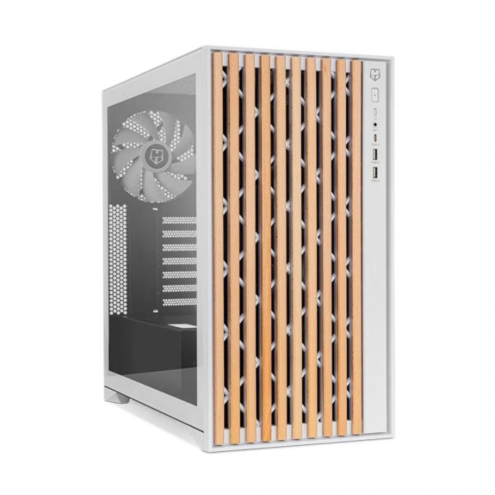 nox semitorre hummer element madera blanco type c