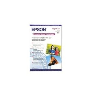 epson papel epson s041316 premiun glossy photo a3+ 20 hojas 250g