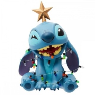 enesco figura enesco disney stitch luces navideñas