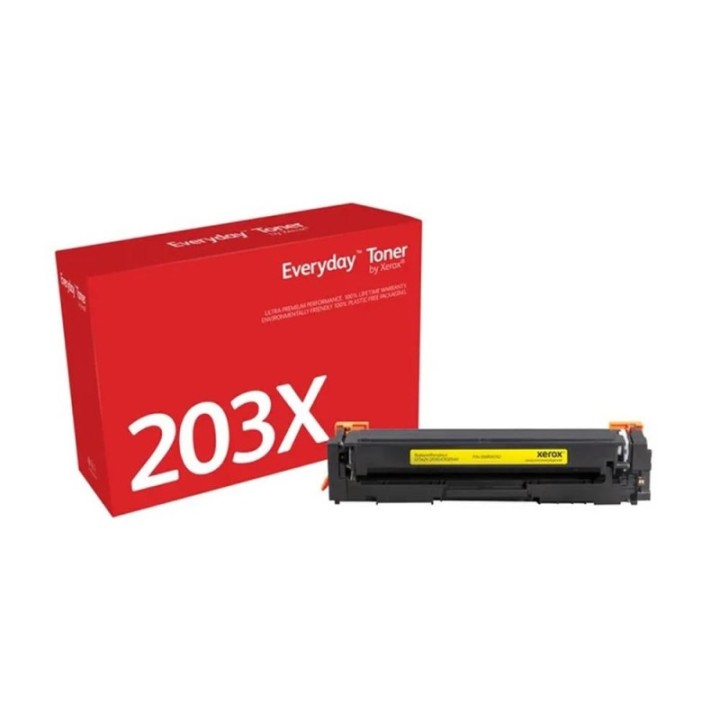 xerox toner xerox everyday compatible con hp 203x  cf542x  amarillo