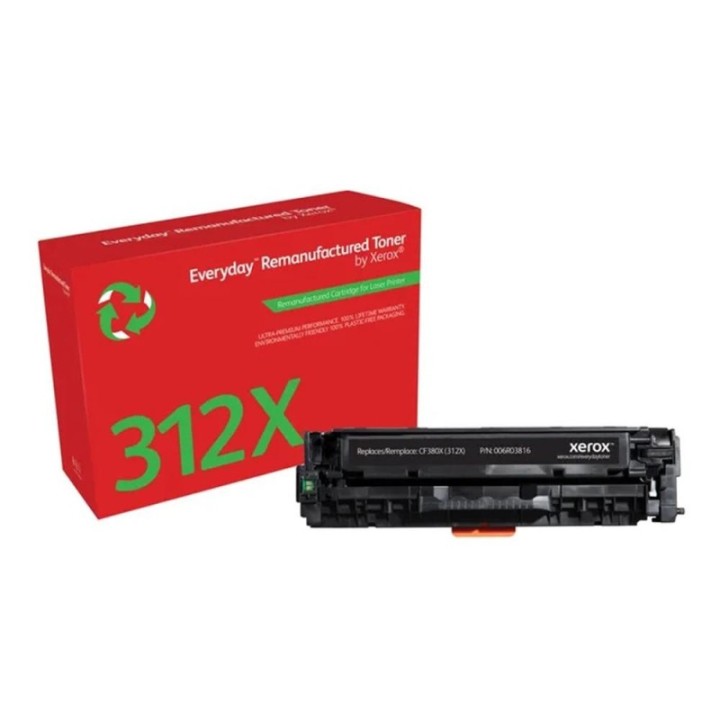 xerox toner xerox everyday compatible con hp312x color laserjet pro mfp m47  cf380x  negro