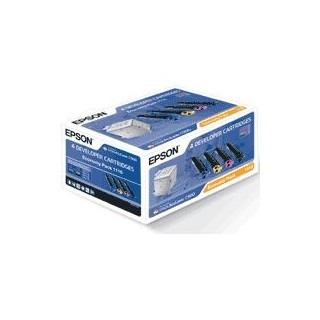 epson pack toner epson aculaser c   900 4 colores baja capacidad