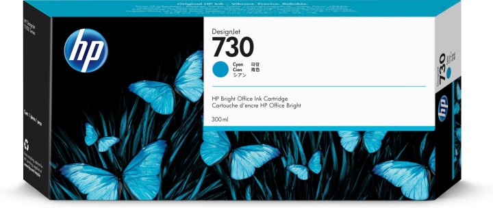 hp cartucho tinta hp 730 cian 300ml