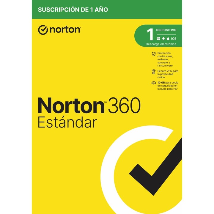 norton antivirus norton 360 standard 10gb espa?ol 1 usuario 1 dispositivo 1 a?o caja generic rsp mm