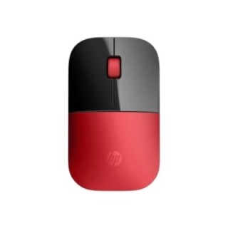 hp ratón inalambrico hp z3700 ambidiestro rf optico rojo y negro