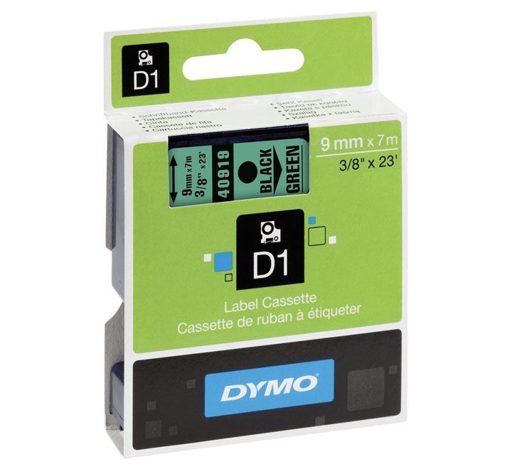 cinta dymo d1 9mmx7m ng/ve 40919