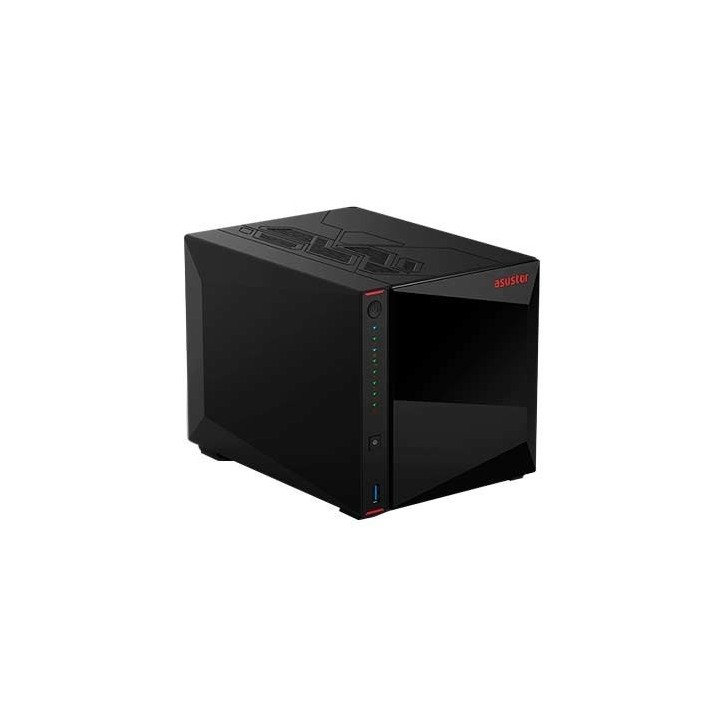 asustor servidor nas asustor tower 4 bay quad   core 2ghz 4gb ddr4