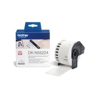 brother etiquetas cinta continua brother dkn55224 papel blanca no adhesiva tarjetas identificacion
