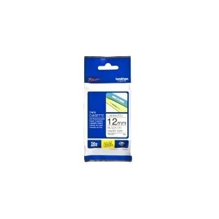 brother cinta flexible brother tzefx231 12mm x 8m blanco    negro flexibles