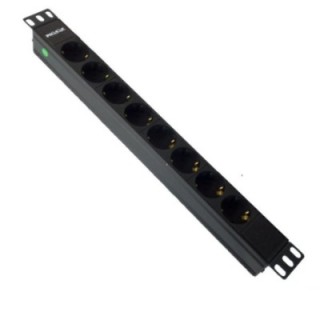 phasak regleta phasak 8 tomas rack 19 pulgadas 1.8m negro