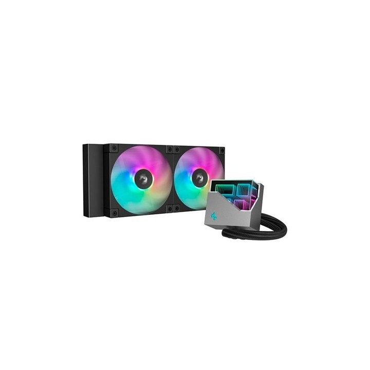 deepcool kit refrigeracion liquida deepcool lt240 argb r   lt240   bkamnc   g   1