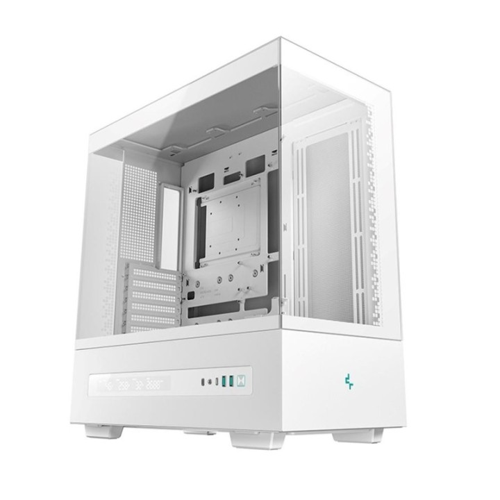 deepcool caja ordenador gaming deepcool atx ch690 cristal templado blanca