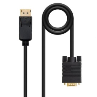 nanocable cable conversor displayport a vga nanocable 5m macho   macho    negro