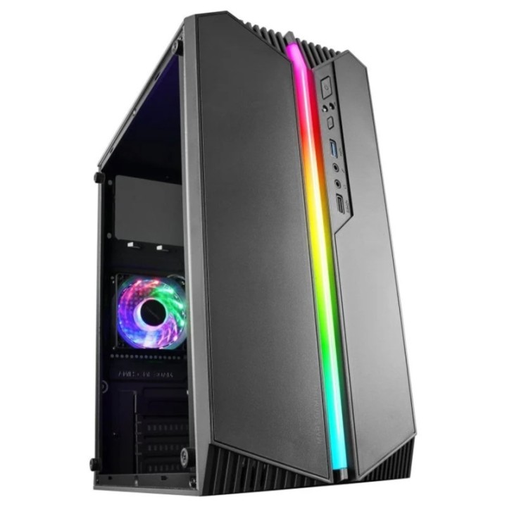 mars gaming caja ordenador mars gaming mc   s1 negro micro atx 1 x usb 3.0 1 x usb 2.0 1 x 80mm argb