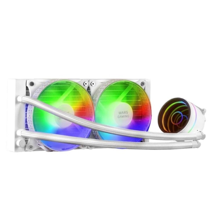 mars gaming kit refrigeracion liquida mars gaming mlone240w frgb 240mm