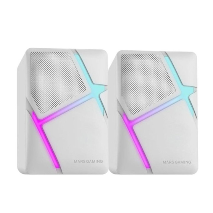 mars gaming altavoces mars gaming 2.0 mshw blanco