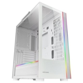 mars gaming caja ordenador mars gaming mcult e   atx cristal templado blanco