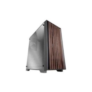mars gaming caja ordenador mars gaming mcwoodc atx cristal cromado negra