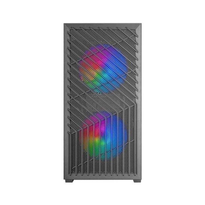 mars gaming caja ordenador mars gaming mcvortex matx frgb cristal templado negra