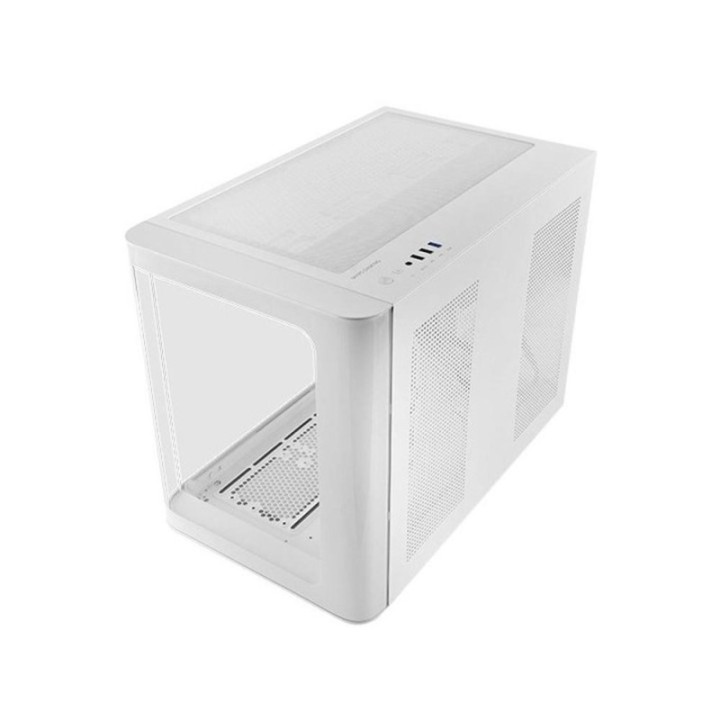 mars gaming caja ordenador mars gaming mcfusionm matx cristal templado blanca