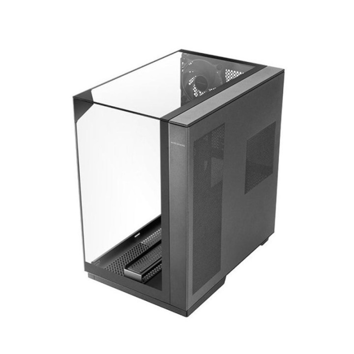 mars gaming caja ordenador mars gaming mc3gf atx argb cristal templado negra