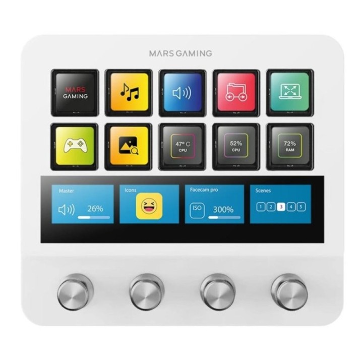 mars gaming control deck pro mars gaming msdpro blanco