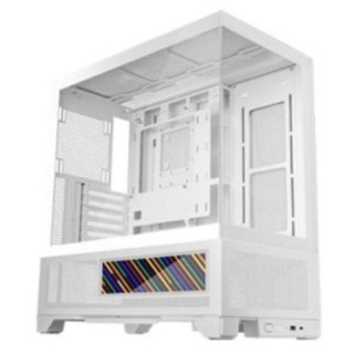 mars gaming caja ordenador mars gaming mclcdx atx cristal templado blanco