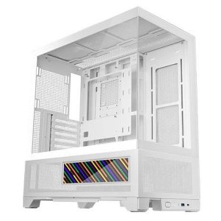 mars gaming caja ordenador mars gaming mclcdx atx cristal templado blanco