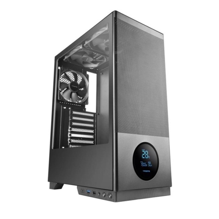 tacens caja ordenador gaming tacens 2sagitta20 atx cristal templado negra