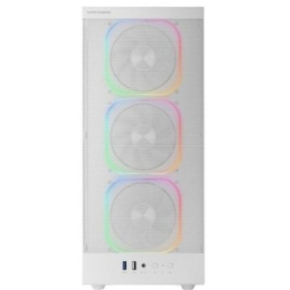 mars gaming caja ordenador mars gaming mcnebulaw atx argb cristal templado blanco