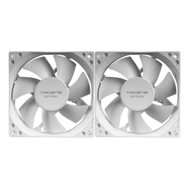 tacens ventilador caja tacens anima af8x2w 2x80mm blanco