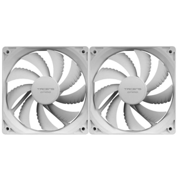 tacens ventilador caja tacens anima af12x2w 2x120mm blanco
