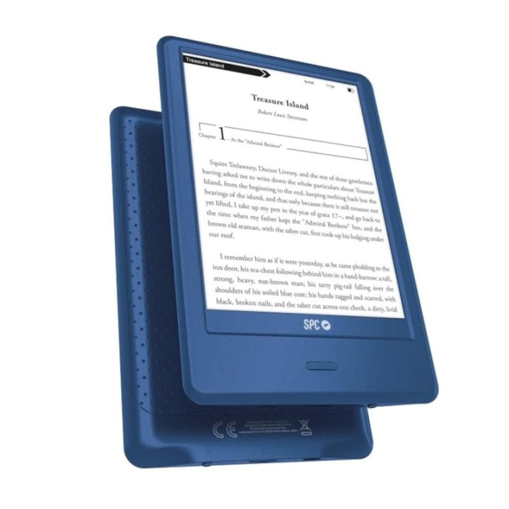 spc libro electronico ebook spc dickens light2 pro 6 pulgadas    8gb    micro sd    azul