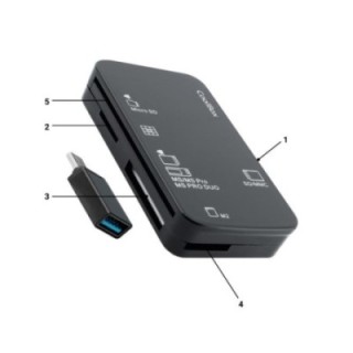 coolbox lector tarjetas memoria y usb coolbox cre4    adaptador usb