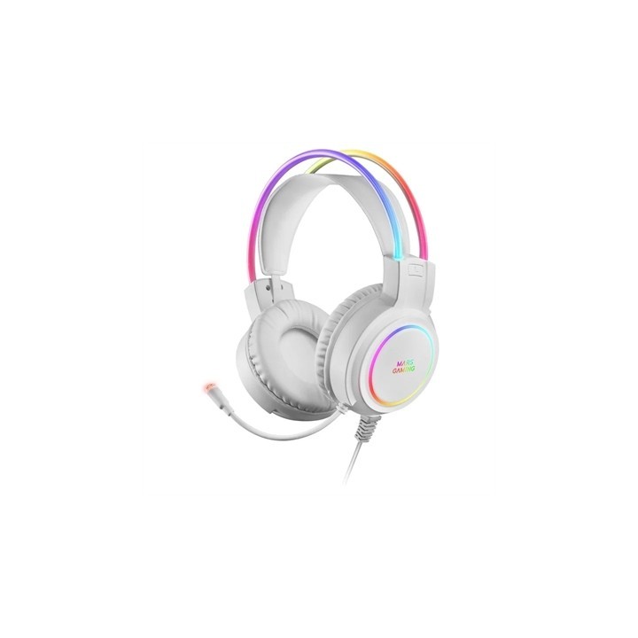 mars gaming auriculares mars gaming mhrgbw jack 3.5mm + usb con microfono compatibles con windows