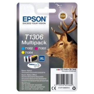 epson multipack cartucho tinta epson t1306 cian   magenta   amarillo