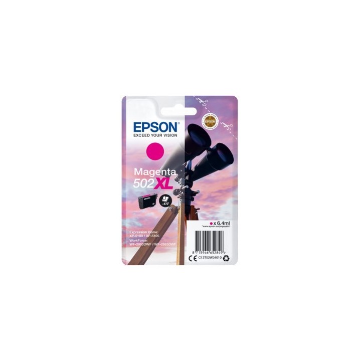 epson cartucho tinta epson t02w340 502xl magenta ink