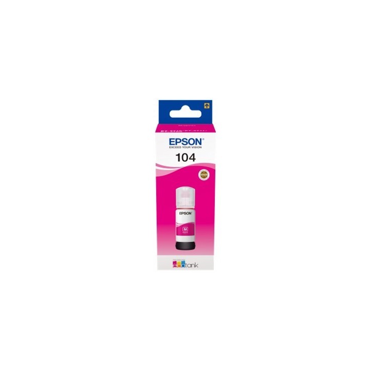 epson cartucho ecotank epson 104 magenta ink 65ml botella
