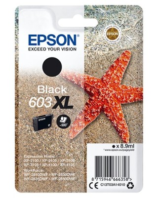 epson cartucho tinta epson c13t03a14010 singlepack negro 603xl estrella de mar