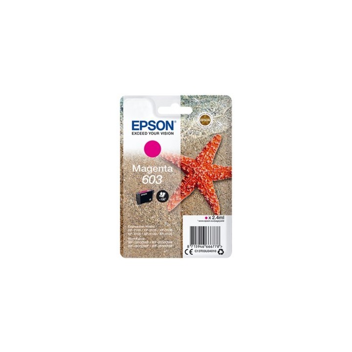 epson cartucho tinta epson c13t03u34010 singlepack magenta 603 estrella de mar