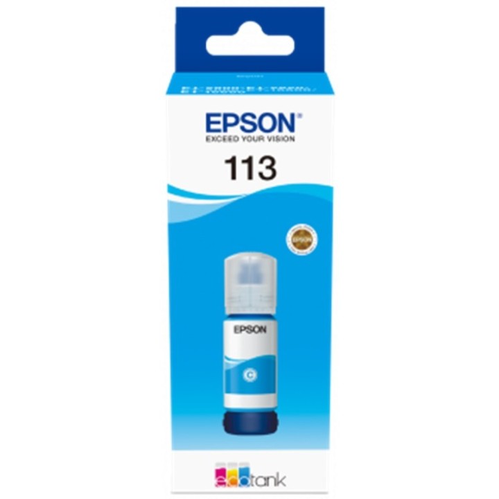 epson cartucho tinta epson 113 ecotank pigment c13t06b240 cian ink bottle