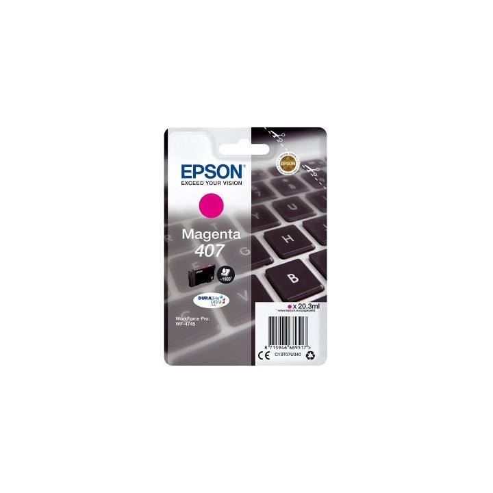 epson cartucho tinta epson 407 magenta