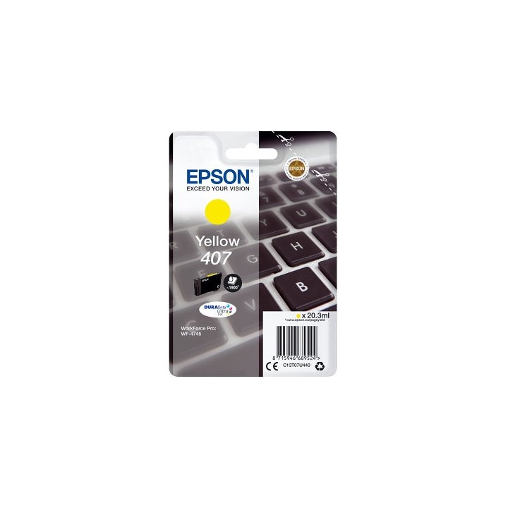 epson cartucho tinta epson 407 amarillo