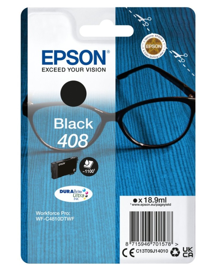 epson cartucho tinta epson 408 negro durabrite ultra ink
