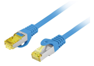 cable red lanberg latiguillo cat.6a s/ftp lszh cu 1m azul fluke passed
