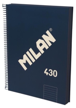 cuad. esp milan a4 120f hztal azul