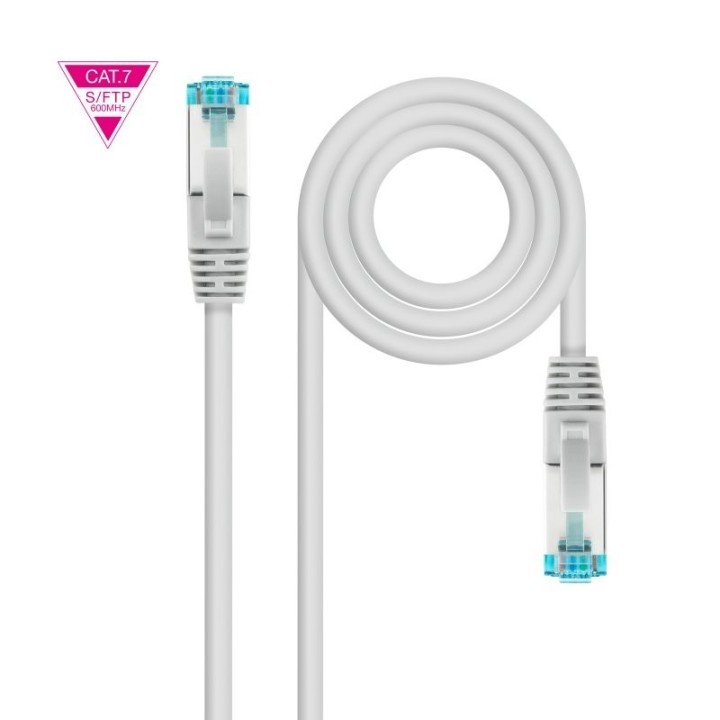 nanocable latiguillo cat. 7 lszh/sftp 1 m gris