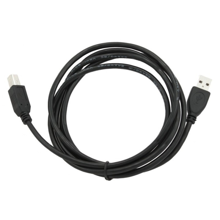 gembird cable usb 2.0 tipo a/m b/m 1.8 mts negro